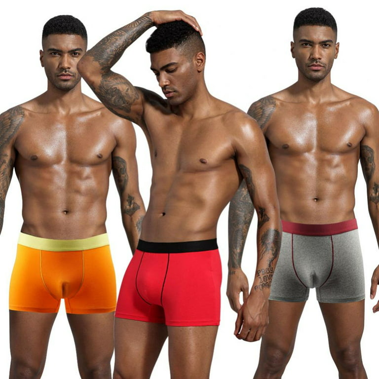 Men's Underwear Boxer Briefs 1 Pack Cotton No Ride-up Sport Underwear