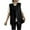 Black, variant on APEXFWDT Women's Vintage Open-Front Vest - Oversized V-Neck Linen Waistcoat Pockets Sleeveless Layering Outerwear