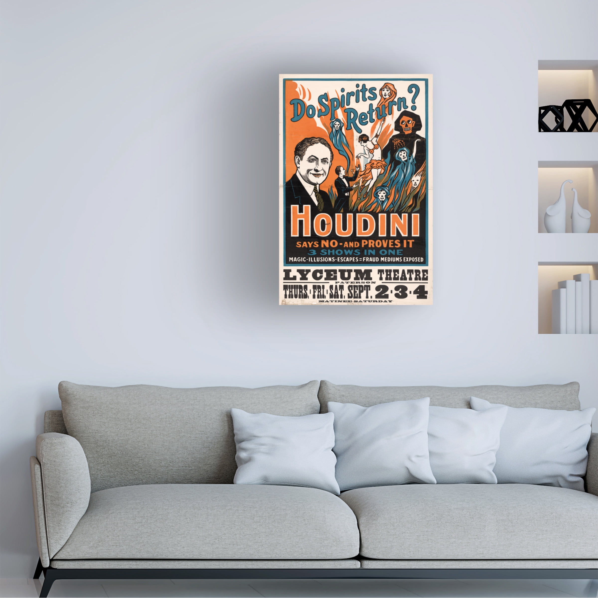 Print Collection 'Do Spirits Return Houdini' Canvas Art