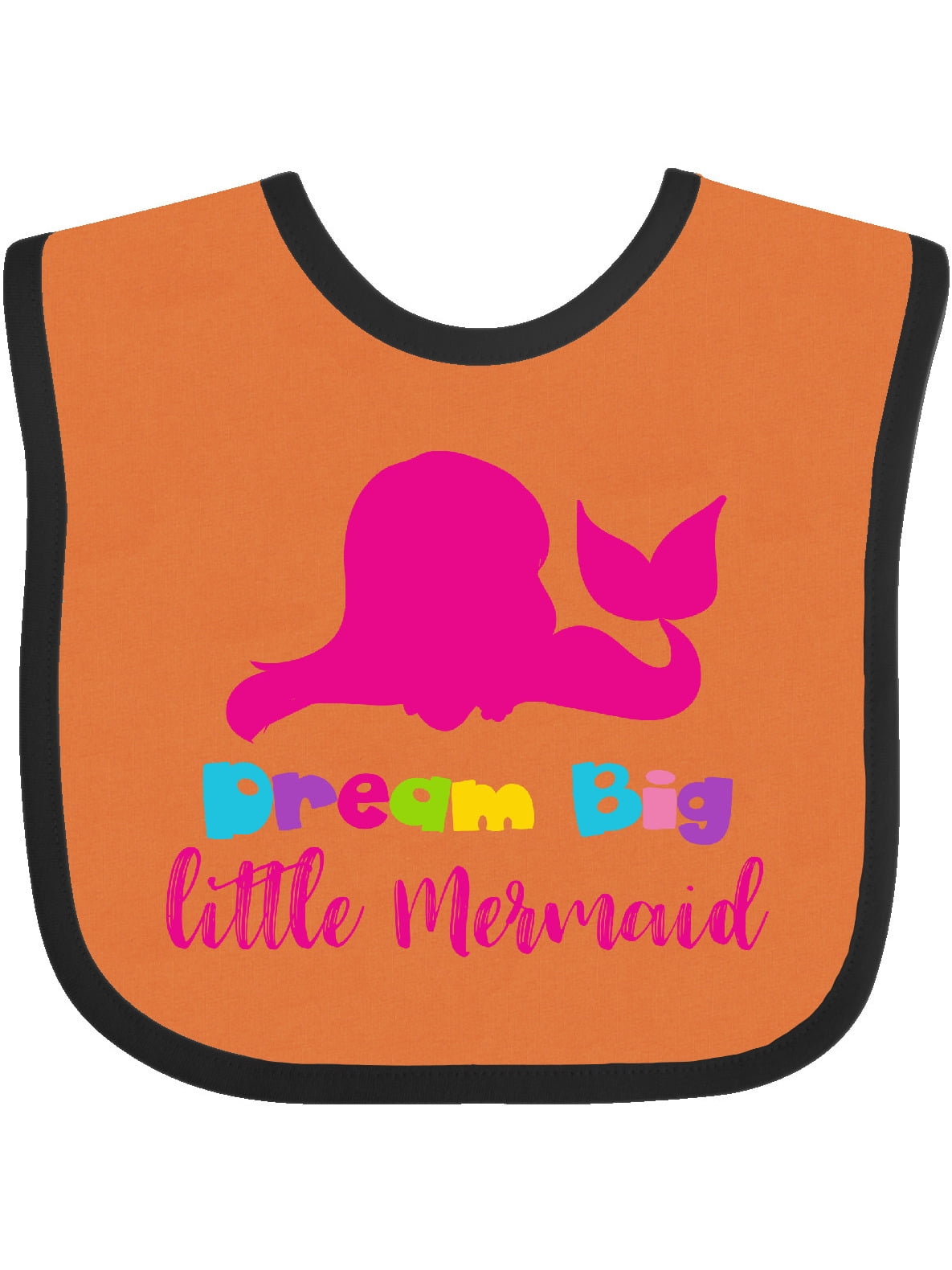 Download Dream Big Little Mermaid, Mermaid Silhouette Baby Bib ...