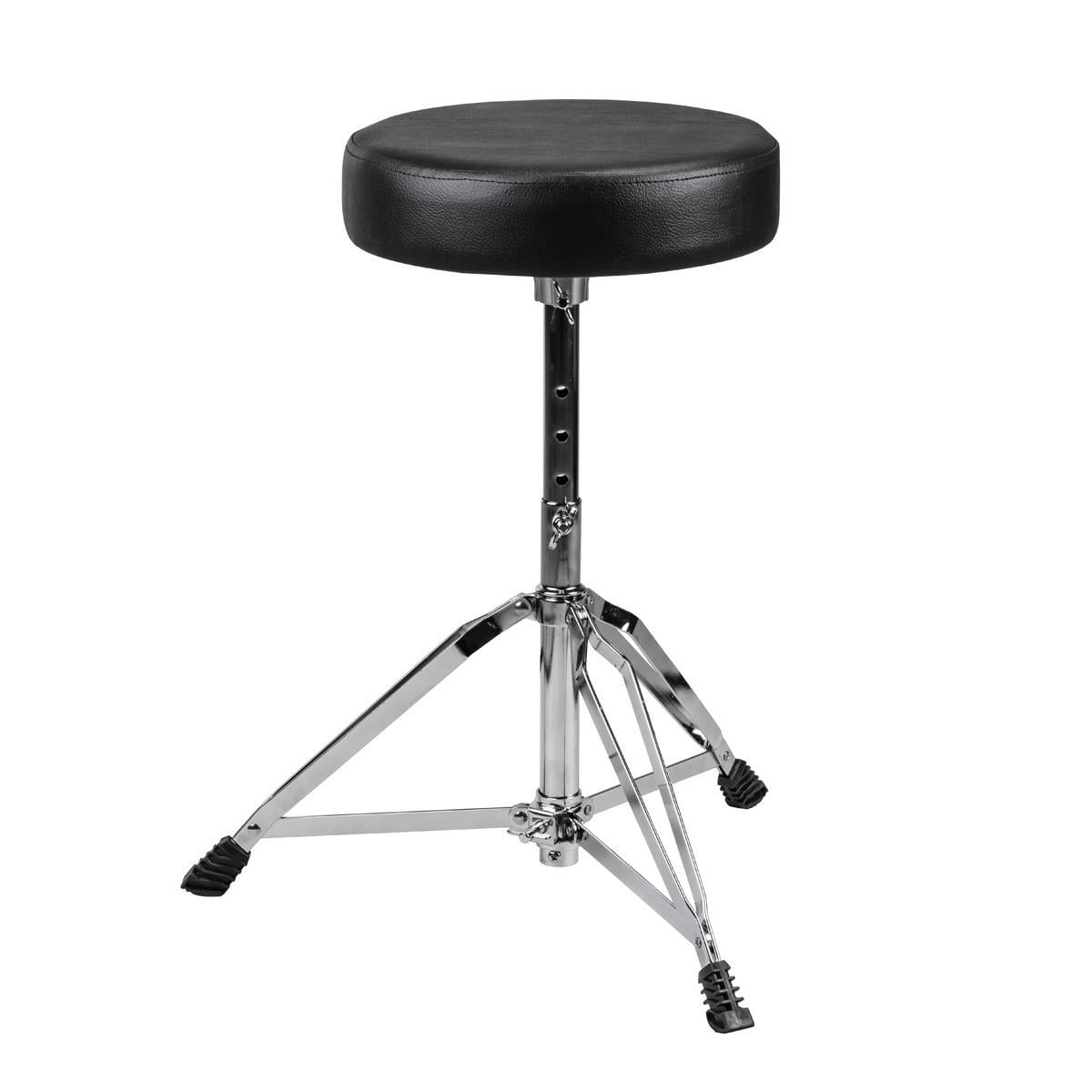 H&A Double-Braced Drum Throne with Walnut 5A Wood Tip Drumstick, Pair