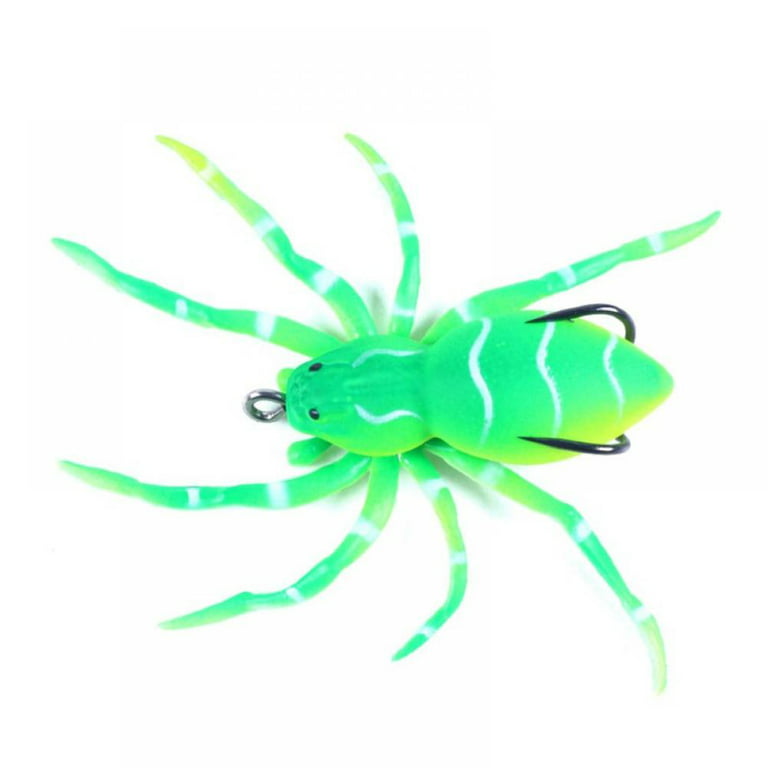 3.15 inch Spider Fishing Lures Soft Phantom Spider Bait Bass Fishing Lure  Bionic Spider Swimming Lure for Freshwater Saltwater,1PCS