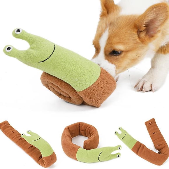Pet Snail Sniffed Toy Sniffing Snail Toy Interactive Dog Toy Puppy Sniffing Training Toy Dog Chewing Activity Stuffed Plush Toy