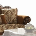thumbnail image 5 of Acme Furniture Jardena Loveseat w/4 Pillows, Fabric & Cherry Oak  (50656), 5 of 7