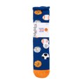 thumbnail image 4 of MeMoi Bounce Back Greeting Card Crew Socks, One Size, Blue, 4 of 5