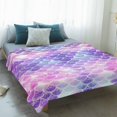 thumbnail image 4 of Purple Ombre Blanket Soft Cozy Warm Throw Blanket for Couch, Plush Fuzzy Flannel Fleece Blankets for Sofa, Colourful Gradual Modern Abstract Art Bed Blankets Lightweight Gifts for Women, 40"x50", 4 of 9