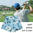 thumbnail image 5 of Yuyamidu Blue Hibiscus Golf Towel, Large Size Golf Cleaning Towel, Absorbent Towels for Golf Bags, Carts and Clubs, Easy-Clean, 5 of 7