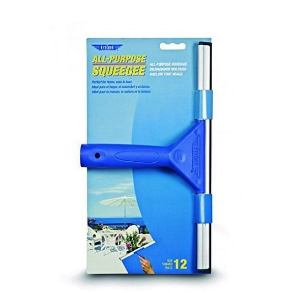 Ettore Window Squeegee Plastic Extendable - 12 In Blade - Single Piece