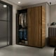 thumbnail image 4 of Ropero Closet Armario Puertas Corredizas Berlín 150cm Color Gales Wengue marron claro, 4 of 10