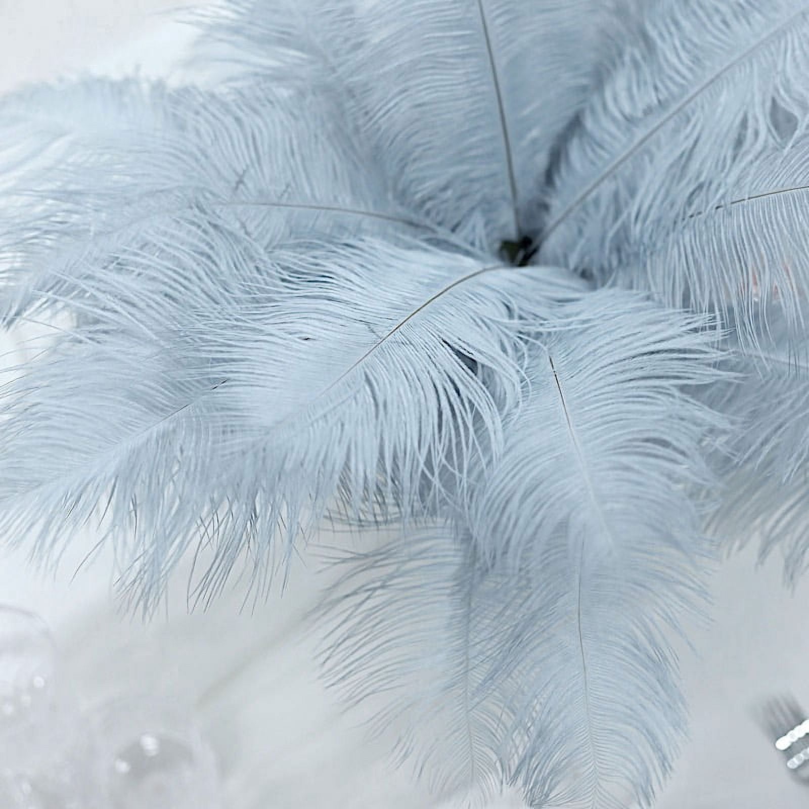 BalsaCircle 12 Pieces 13"-15" Dusty Blue Authentic Ostrich Feathers Centerpieces