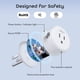 thumbnail image 5 of Enchufe Wi-Fi inteligente Geeni DOT blanco (paquete de 1) Alexa Google, 5 of 9