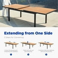 thumbnail image 4 of Heck 12 Person Teak Outdoor Extendable Dining Table Set With Cushions, 4 of 10