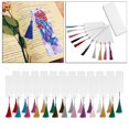 thumbnail image 6 of Keychain Tassels Variety Bookmark Tassels with Loops Card Gift Soft Pendants Paper for Jewelry Making Earring Bookmarks Necklace Crafts 24pcs, 6 of 10