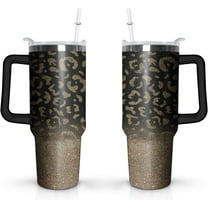 Personalized Pictures Photos Tumbler with Handle 40oz Custom Stainless Steel Insulated Cup with Photo Coffee Travel Mug Water Bottle Customed Gifts