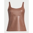 thumbnail image 6 of Sofia Jeans Women's Faux Leather Bustier Tank Top, Sizes XS-2XL, 6 of 6