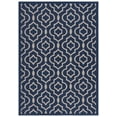 thumbnail image 2 of Safavieh Courtyard Lavern Geometric Indoor/Outdoor Area Rug, Navy/Beige, 6'7" x 9'6", 2 of 10