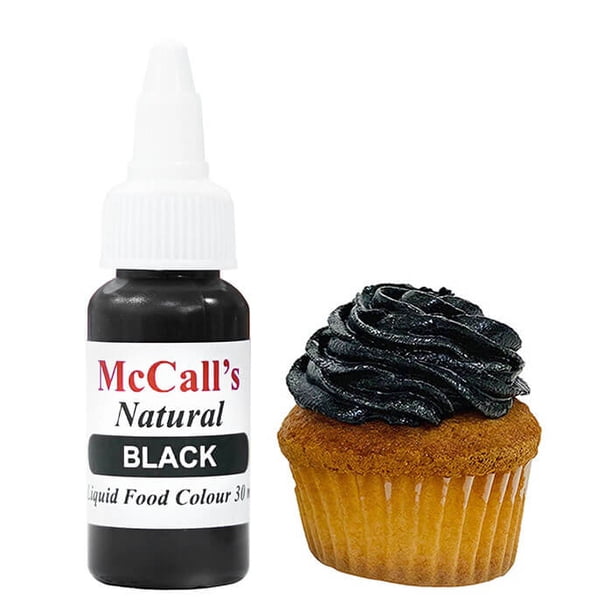 Colorant Alimentaire Liquide Naturel Noir 30 ml, 1 oz