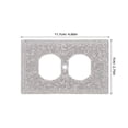 thumbnail image 2 of Hytrove 2Ud Cubiertas Decorativas Para Enchufes Con Rhinestones Plateadas Para De Hogar, 2 of 6