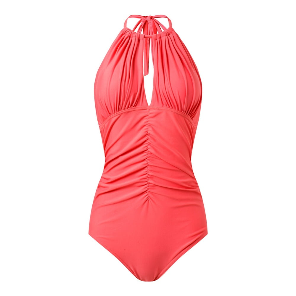 ruched front swimsuit