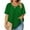Green, variant on Olyvenn Fashion Plus Size Tops for Women Summer Trendy Criss Cross Shirts Oversized Solid Casual Loose Fit Tunic Tops Green XXXXL
