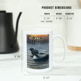 thumbnail image 5 of 15 fl oz Ceramic Mug, Copper Harbor, Michigan, Loon Family, Dishwasher & Microwave Safe, 5 of 5