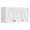 35"W Off-White, variant on POLIHOME Farmhouse Kitchen Wall Mounted Storage Cabinets with Doors and Shelves, Laundry Room Wall Cabinets Set of 2
