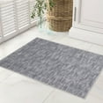thumbnail image 2 of GlowSol 2'x3' Small Area Rug Modern Solid Entryway Washable Rug Non-Slip Low-Pile Rug, Gray, 2 of 2