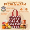 thumbnail image 5 of Pink Bichon Frise Insulated Lunch Bag for Women & Adults,Large Portable Soft Cooler Lunch Bag,Thermal Food Storage Tote with Pearl Cotton,8.66L,8.75x5.75x9.5 Inch, 5 of 6