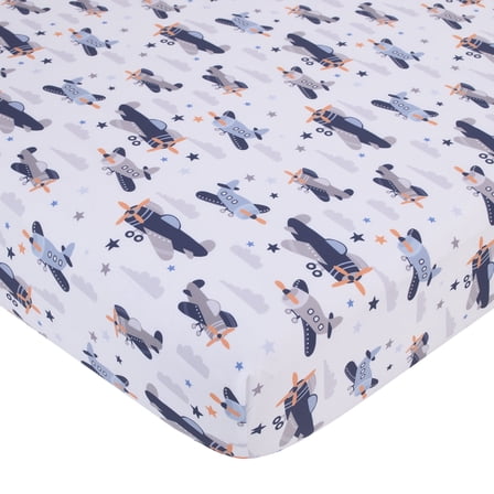 Little Love by NoJo Soar High Little One Fitted Crib Sheet