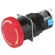 thumbnail image 3 of Interruptor de botón de parada de emergencia Ormromra 5 piezas 3 pines para equipos de automatización LA16-11ZS, 3 of 8