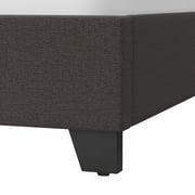Willow Nailhead Trim Upholstered King Bed, Charcoal