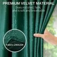 thumbnail image 3 of Lapalife Blackout Velvet Curtains, Moroccan Damask Pattern Rod Pocket Thermal Insulated Velvet Curtain Drapes for Living Room, 2 Panels, 52"x 96", Tuscany Green, 3 of 9