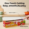 thumbnail image 4 of Plastic Food Wrap- 485 SQ. FT. Kitchen Cling Wrap Includes Slide Cutter BPA-Free Clear Cling Film 30cm×150Meters, 4 of 4