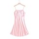 thumbnail image 1 of Camisón de seda de hielo de verano para mujer, pijama sexy de seda fina con tirantes, ropa de hogar de primavera y otoño, 1 of 6