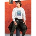 thumbnail image 2 of Good Vibes Only Grafitti Sweatshirt Men -SPIdeals Designs, Male 4X-Large, 2 of 4