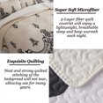 thumbnail image 5 of Queen Quilt Set Beige - Soft Lightweight Summer Quilts, All Season Bedspread (1 Quilt, 2 Shams), 5 of 7