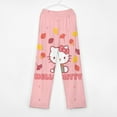 thumbnail image 3 of Hello Kitty Pajamas Pants Soft Elastic Waist PJ Bottoms Comfy Lounge Long Pants, 3 of 7