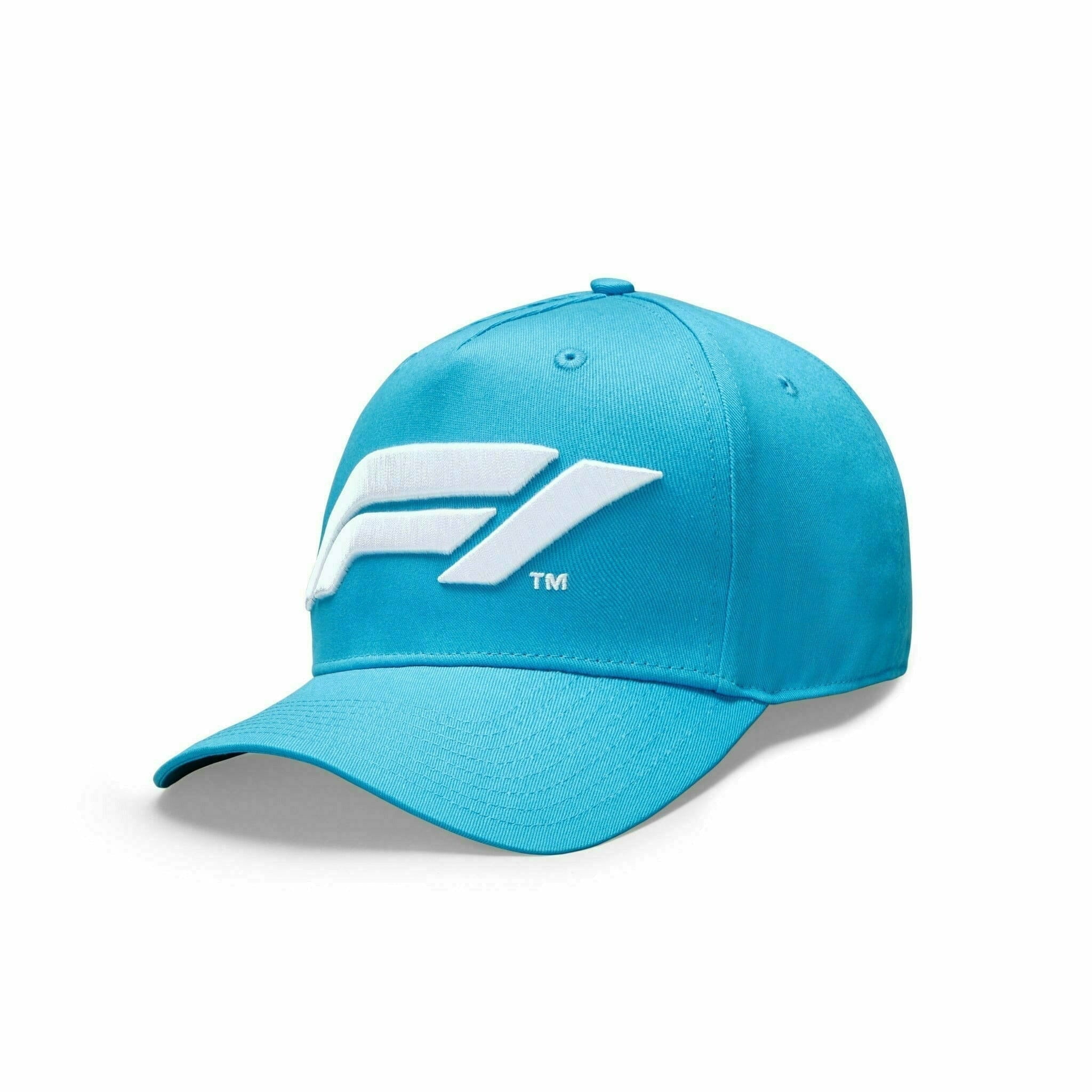 F1 Collection Unisex Large Logo Baseball Black/White/Red Hat