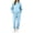 07#Light Blue, variant on Womens Fleece Sweatsuits Sets Fall Winter Full Zip Solid Color Hoodies Casual Long Jogger with Drawstring Cute Sweatshirt and Sweatpants Athletic Clothing Sets Pink M