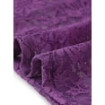 thumbnail image 5 of INSPIRE CHIC Women's Floral Lace Top Turtleneck Puff Long Sleeve See Through Sheer Blouse L Purple, 5 of 6