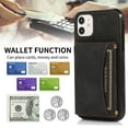 thumbnail image 2 of ELEHOLD Leather Wallet Case for iPhone 13 Case, iPhone 13 Wallet Case with PU Leather Card Pockets Back Flip Cover,Black, 2 of 5