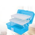 thumbnail image 4 of Coofit Art Toolbox Creative Fashion 3-layer Plastic Art Supply Box Painting Case, 4 of 4