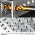 thumbnail image 5 of Herramientas de roscado de tornillo con recubrimiento de titanio Uxcell Spiral Flute Thread Taps 5-40 UNC 2B, 5 of 5