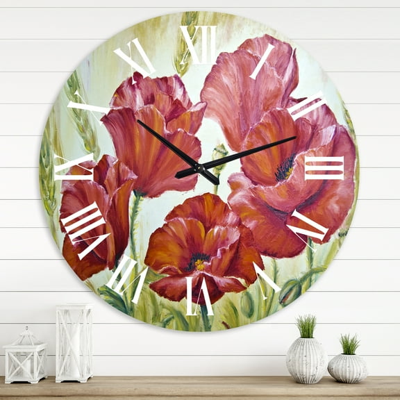 Designart 1 in Quartz Traditional Wall Clock