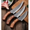 thumbnail image 2 of 3PCS/Set Butcher Knife and Kitchen Knife Set, Professional Viking Knife Boning Knife for Meat Cutting Cooking BBQ, 2 of 13