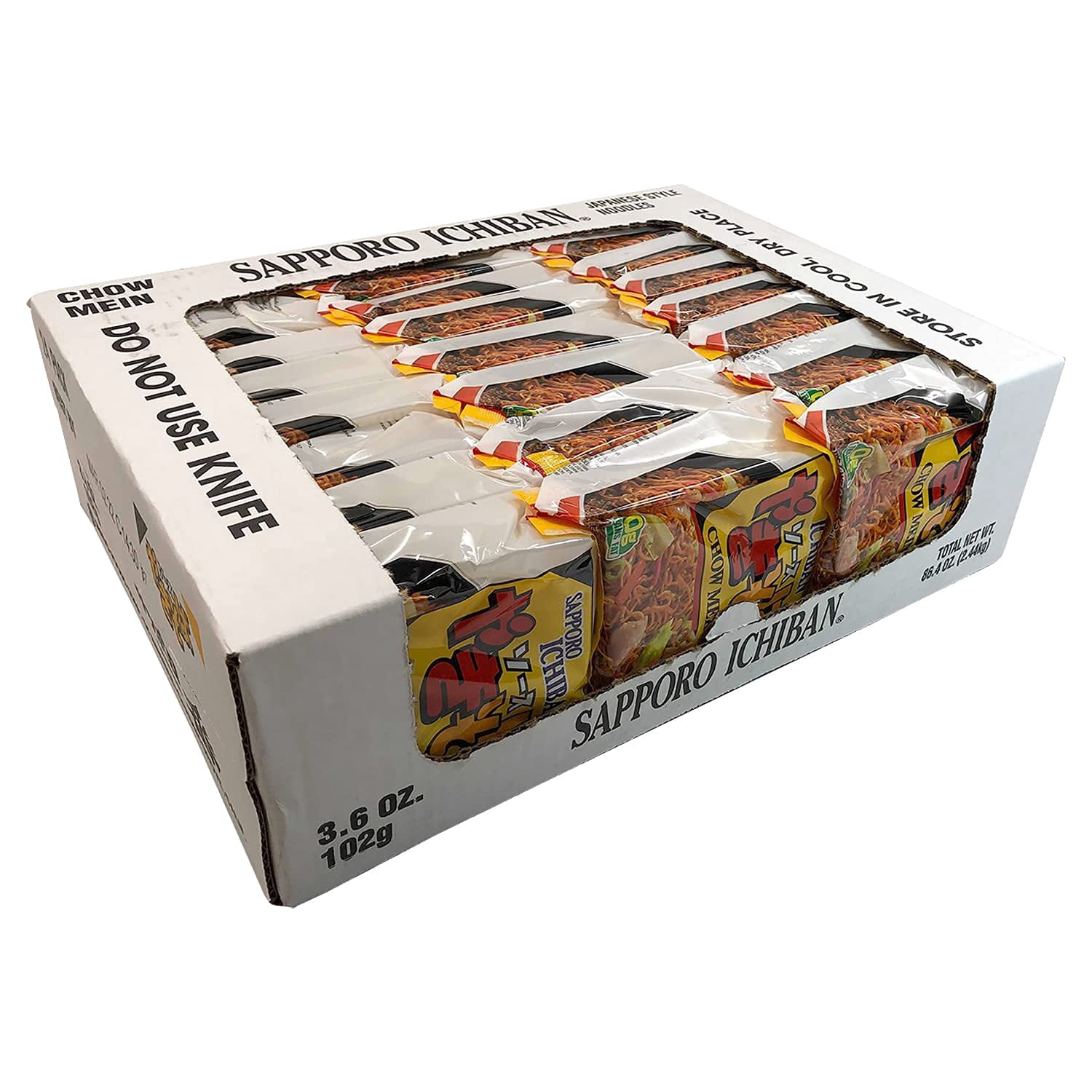 (Pack Of 24) Sapporo Noodle Ichiban Chow Mein 3.6 Oz
