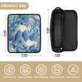thumbnail image 4 of Hair Tool Organizer Bag with Heat Resistant Mat Removable Travel Storage Case for Hot Air Brushes Curling Irons Blue Seagull, 4 of 8