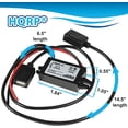 thumbnail image 7 of HQRP DC-DC Step Down Converter 12/24V to 5V 3A 15W with 2X USB-A Female Connector Power Supply Adapter Compatible with Solar Panel, Car Charging Transformation Waterproof Voltage Regulator, 7 of 7