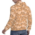thumbnail image 3 of Hoodies for Men - Funny Cute Hamster Smiles Long Sleeve Comfrt Men'S Fashion Hoodies & Sweatshirts, Sweatshirts for Men Hoodies Pullover Clothing Clothes with Pouch, 3 of 7