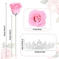 thumbnail image 4 of Bouquet de rosas con purpurina, Waipfaru, falsas, 36 unidades, rosas, 4 of 7